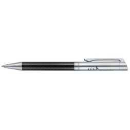 Ручка шариковая Carbon Line металл, поворотная под Нанесение логотипа
