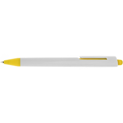Ручка кулькова Economix promo MILAN. Корпус жовтий, пише синім под Нанесение логотипа