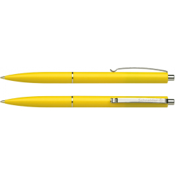 Ручка кулькова Schneider К15 корпус жовтий, пише синім под Нанесение логотипа